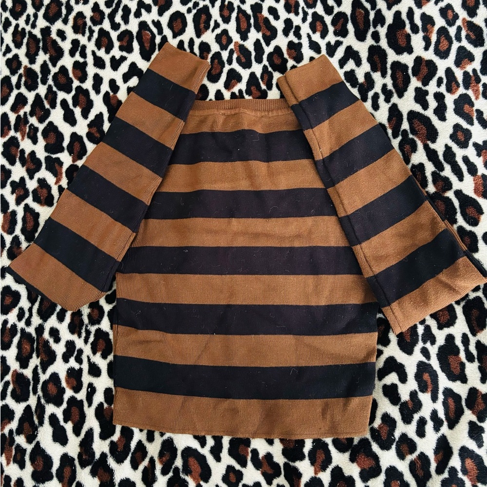 Zara cropped knit sweater